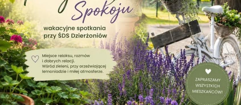 plakat reklamujący wydarzenie "Przystań spokoju"